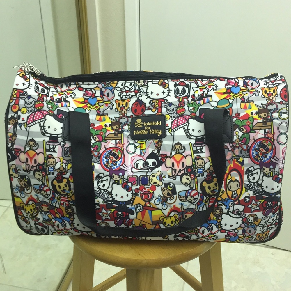 Tokidoki x Hello Kitty Circus duffle bag NWT